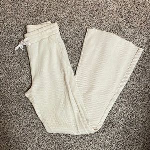 Bell bottom waffle pants